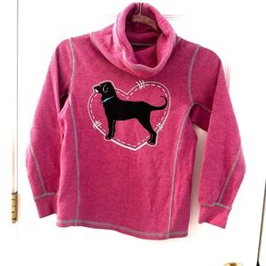 kids black dog long sleeve thermal shirt size medium